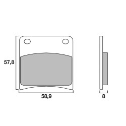 Накладки BREMBO 07SU13SP Накладки BREMBO 07SU13SP