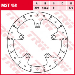ПРЕДЕН СПИРАЧЕН ДИСК TRW-LUCAS MST458 ПРЕДЕН СПИРАЧЕН ДИСК TRW-LUCAS MST458