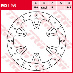 ПРЕДЕН СПИРАЧЕН ДИСК TRW-LUCAS MST460 ПРЕДЕН СПИРАЧЕН ДИСК TRW-LUCAS MST460