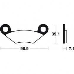 Мотокрос накладки BREMBO 07PO01SD Мотокрос накладки BREMBO 07PO01SD