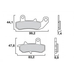 Накладки BREMBO 07SU17SP