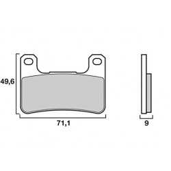 Спортни накладки BREMBO 07SU27RC Спортни накладки BREMBO 07SU27RC