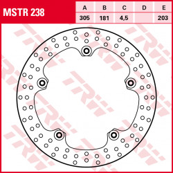 ПРЕДЕН СПИРАЧЕН ДИСК TRW-LUCAS MSTR238 ПРЕДЕН СПИРАЧЕН ДИСК TRW-LUCAS MSTR238