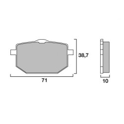 Оригинални накладки BREMBO 07YA1809 Оригинални накладки BREMBO 07YA1809