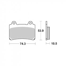 Оригинални накладки BREMBO 07YA1711 Оригинални накладки BREMBO 07YA1711
