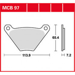 Мото накладки TRW MCB97 Мото накладки TRW MCB97
