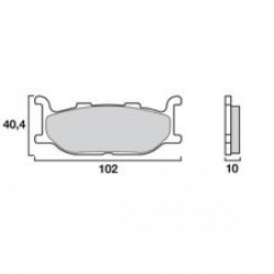 Накладки за скутер BREMBO 07073XS