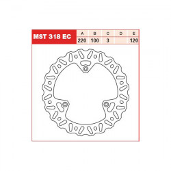 ПРЕДЕН СПИРАЧЕН ДИСК TRW-LUCAS MST318EC