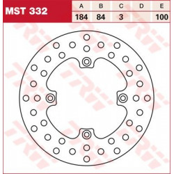 ЗАДЕН СПИРАЧЕН ДИСК TRW-LUCAS MST332