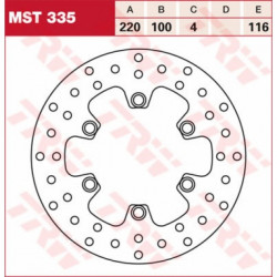 ЗАДЕН СПИРАЧЕН ДИСК TRW-LUCAS MST335