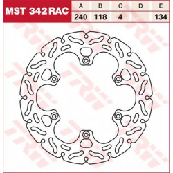 ЗАДЕН СПИРАЧЕН ДИСК TRW-LUCAS MST342RAC
