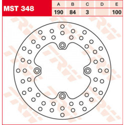 ЗАДЕН СПИРАЧЕН ДИСК TRW-LUCAS MST348