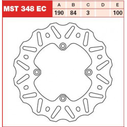 ЗАДЕН СПИРАЧЕН ДИСК TRW-LUCAS MST348EC