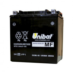 Акумулатор за мотор Unibat 27.5 Ah, 12 V - CIX30L-BS Акумулатор за мотор Unibat 27.5 Ah, 12 V - CIX30L-BS
