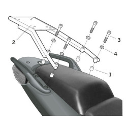 Монтажен комплект за куфари SHAD TOP MASTER HONDA CB600´04