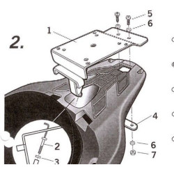 Монтажен комплект за куфари SHAD H0SW17ST