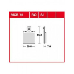 Мото накладки TRW MCB75