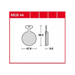 Мото накладки TRW MCB44