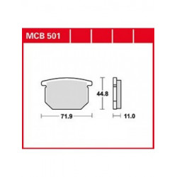 Мото накладки TRW MCB501