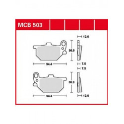 Мото накладки TRW MCB503