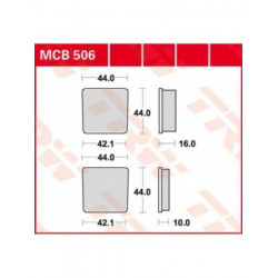 Мото накладки TRW MCB506
