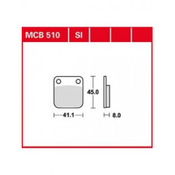 Мото накладки TRW MCB510SI Мото накладки TRW MCB510SI