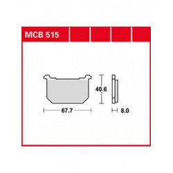 Мото накладки TRW MCB515 Мото накладки TRW MCB515
