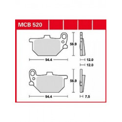 Мото накладки TRW MCB520 Мото накладки TRW MCB520