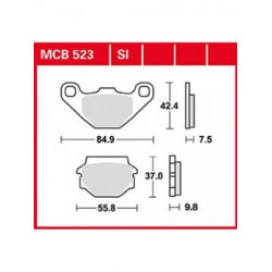Мото накладки TRW MCB523 Мото накладки TRW MCB523