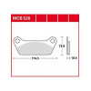 Мото накладки TRW MCB528