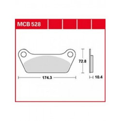 Мото накладки TRW MCB528 Мото накладки TRW MCB528
