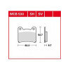 Мото накладки TRW MCB530SV