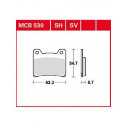 Мото накладки TRW MCB530SV Мото накладки TRW MCB530SV
