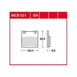 Мото накладки TRW MCB531 Мото накладки TRW MCB531