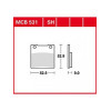 Мото накладки TRW MCB531SH