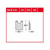 Мото накладки TRW MCB535RQ