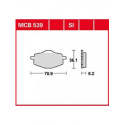 Мото накладки TRW MCB539