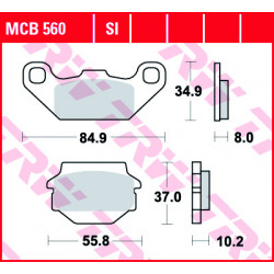 Мото накладки TRW MCB560SI