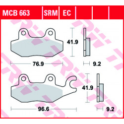 Мото накладки TRW MCB663SRM
