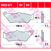 Мото накладки TRW MCB671