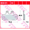Мото накладки TRW MCB673