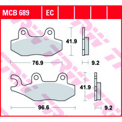 Мото накладки TRW MCB689
