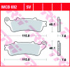 Мото накладки TRW MCB692SV