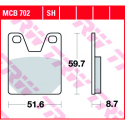 Мото накладки TRW MCB702SH