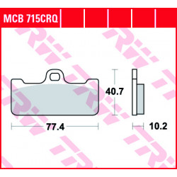 Мото накладки TRW MCB715CRQ