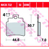 Мото накладки TRW MCB732SI