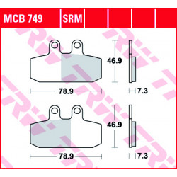 Мото накладки TRW MCB749