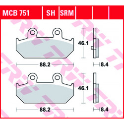 Мото накладки TRW MCB751