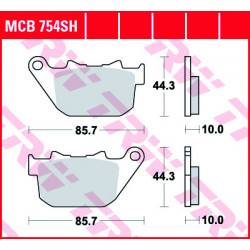 Мото накладки TRW MCB754SH Мото накладки TRW MCB754SH