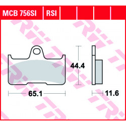 Мото накладки TRW MCB756RSI Мото накладки TRW MCB756RSI